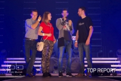 Petr Vojnas s vítězi posluchačské soutěže rádia Kiss
