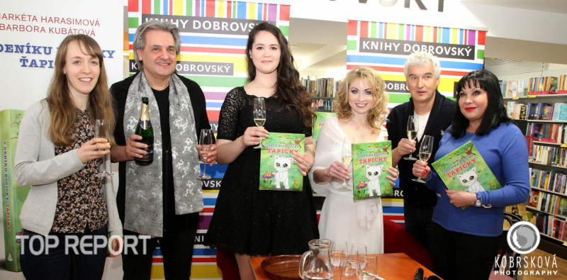Dáda Patrasová křtila dětskou knihu spisovatelky smyslných románů Markéty Harasimové